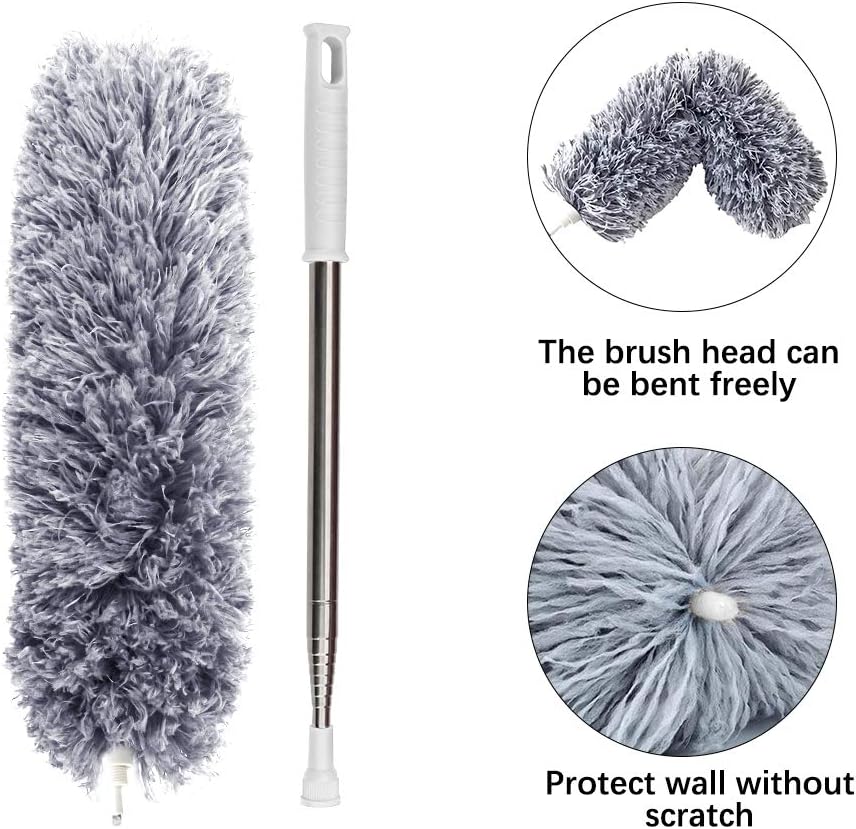 Extendable Microfiber Duster with Telescopic Handle