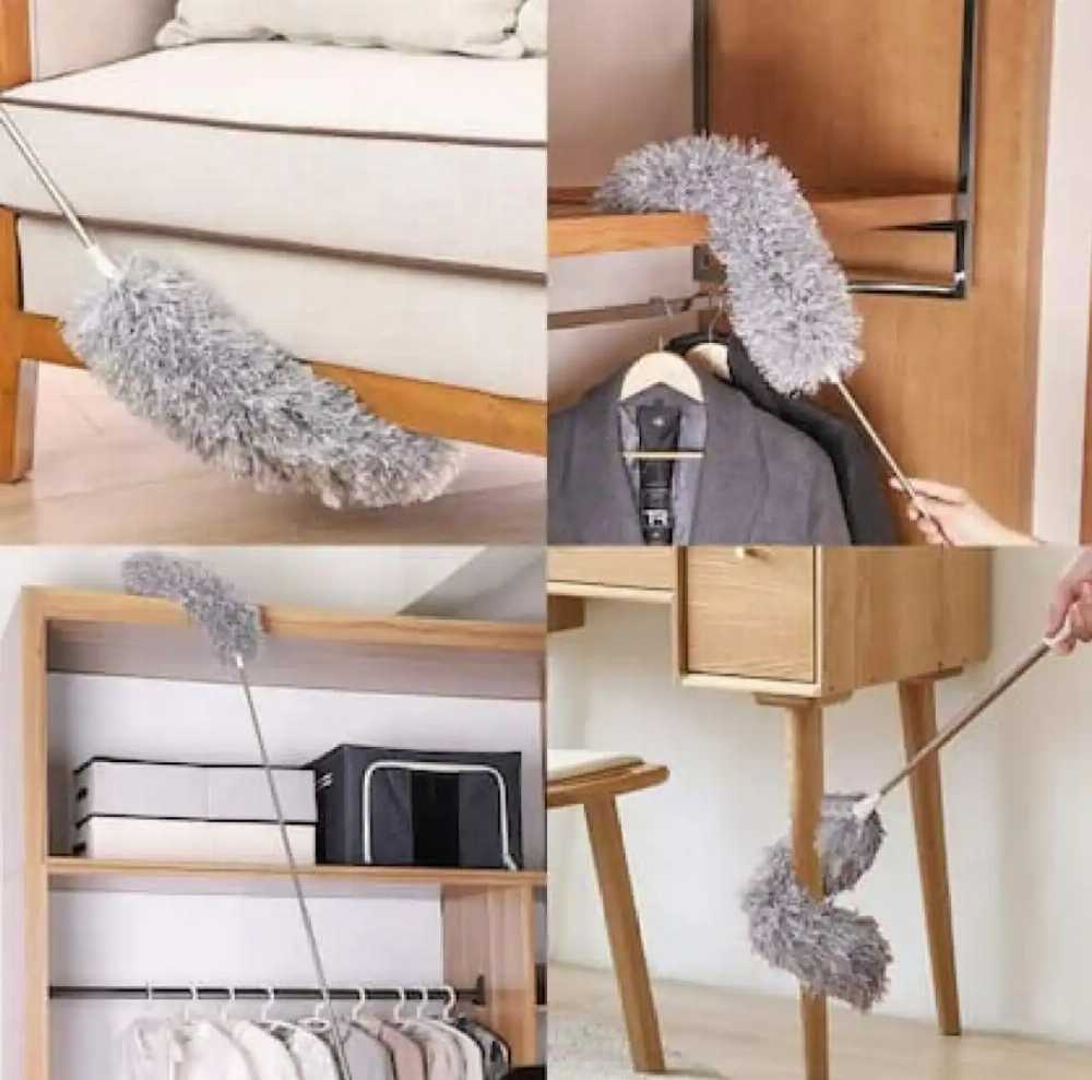 Extendable Microfiber Duster with Telescopic Handle